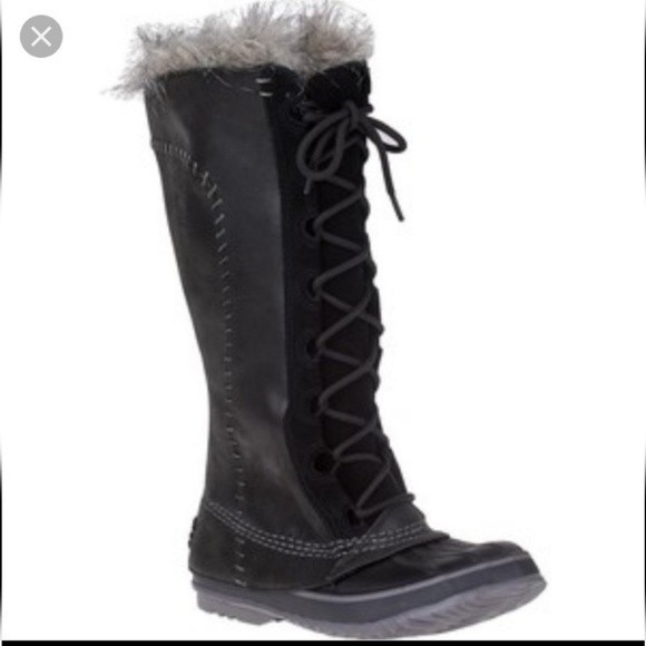 Sorel Shoes - Sorel Cate The Great Leather Waterproof Long Boots shoes- 8